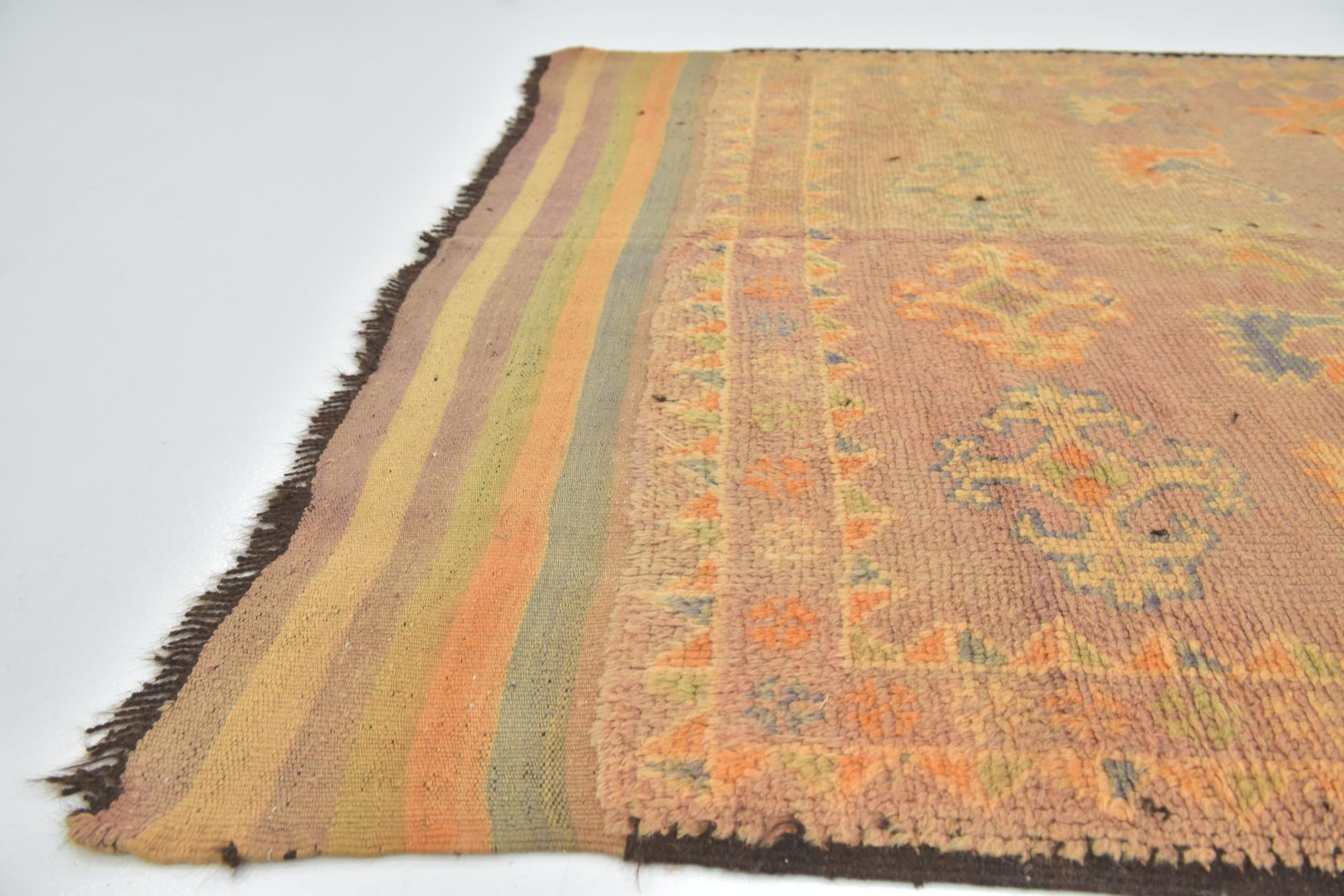 6' x 13' 9 Hand Knotted Moroccan Wool Runner Rug