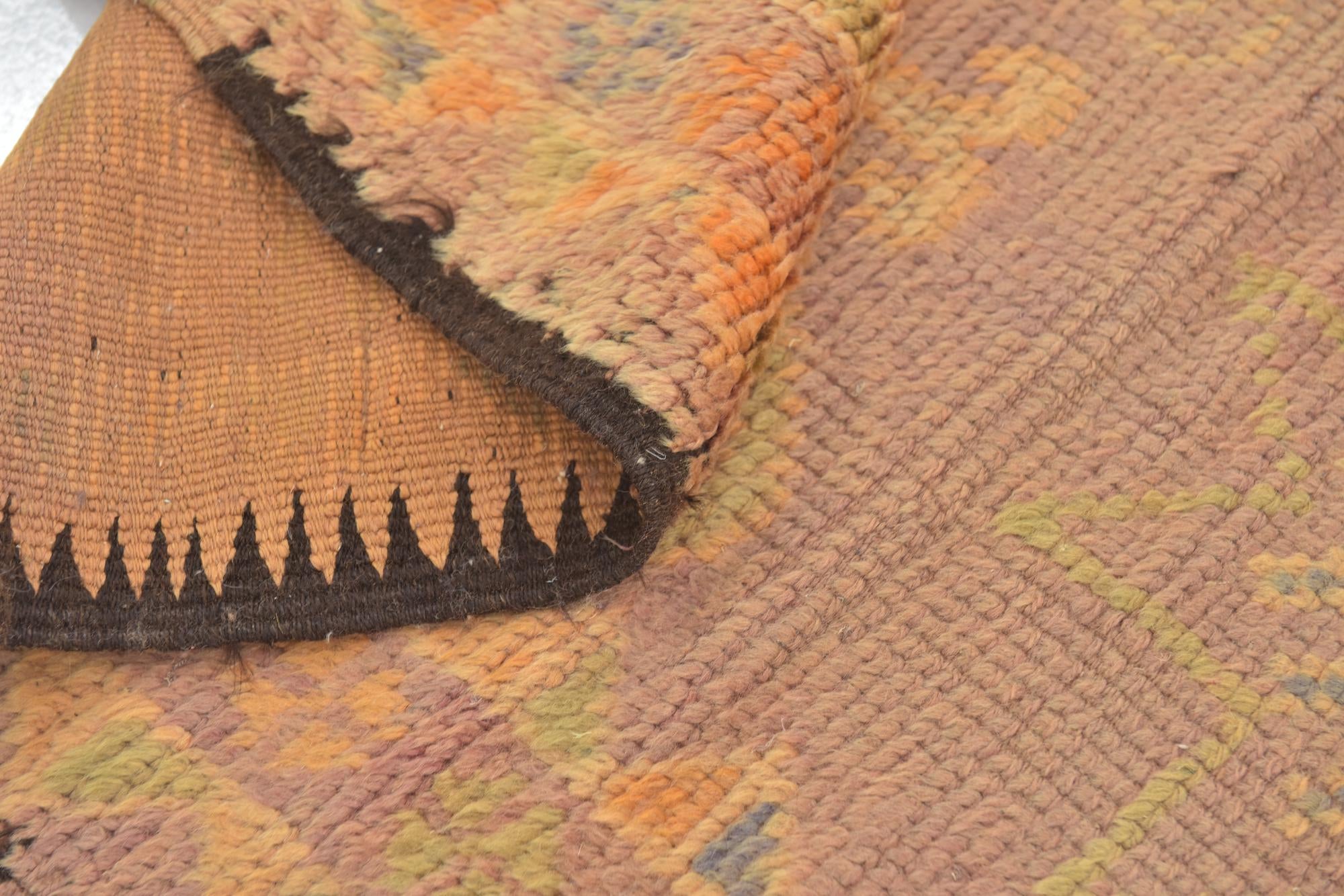 6' x 13' 9 Hand Knotted Moroccan Wool Runner Rug