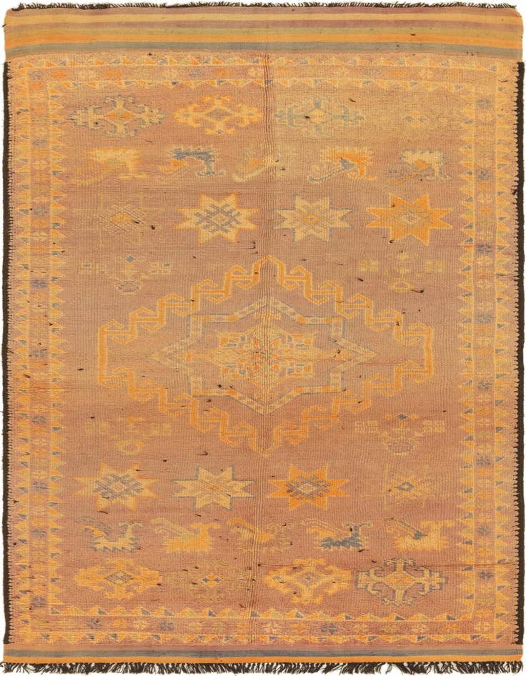 Detail image of 6' x 13' 9 Hand Knotted Moroccan Wool Runner Rug