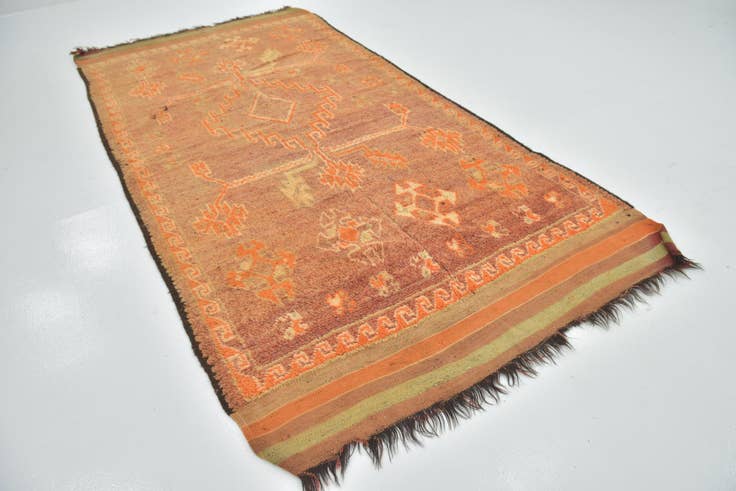 Detail image of 6' x 12' Hand Knotted Moroccan Wool Runner Rug