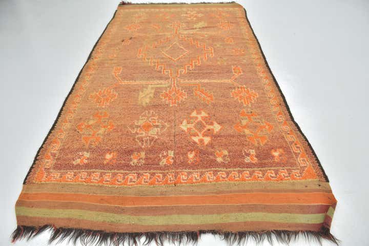 6' x 12' Hand Knotted Moroccan Wool Runner Rug
