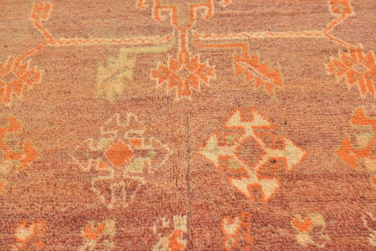 Detail image of 6' x 12' Hand Knotted Moroccan Wool Runner Rug