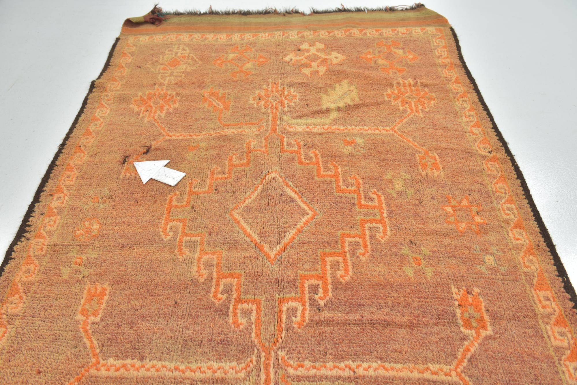 6' x 12' Hand Knotted Moroccan Wool Runner Rug