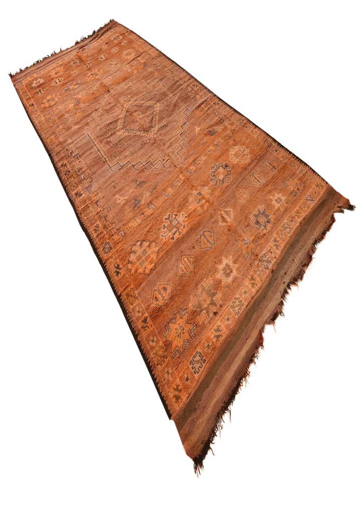 6' 8 x 13' 8 Hand Knotted Moroccan Wool Runner Rug