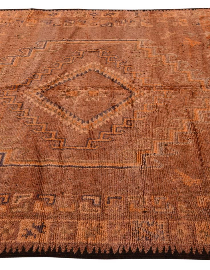 Detail image of 6' 8 x 13' 8 Hand Knotted Moroccan Wool Runner Rug