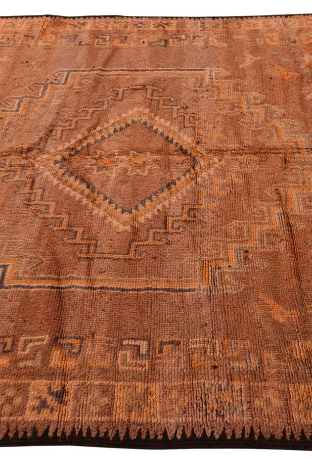 Detail image of 6' 8 x 13' 8 Hand Knotted Moroccan Wool Runner Rug
