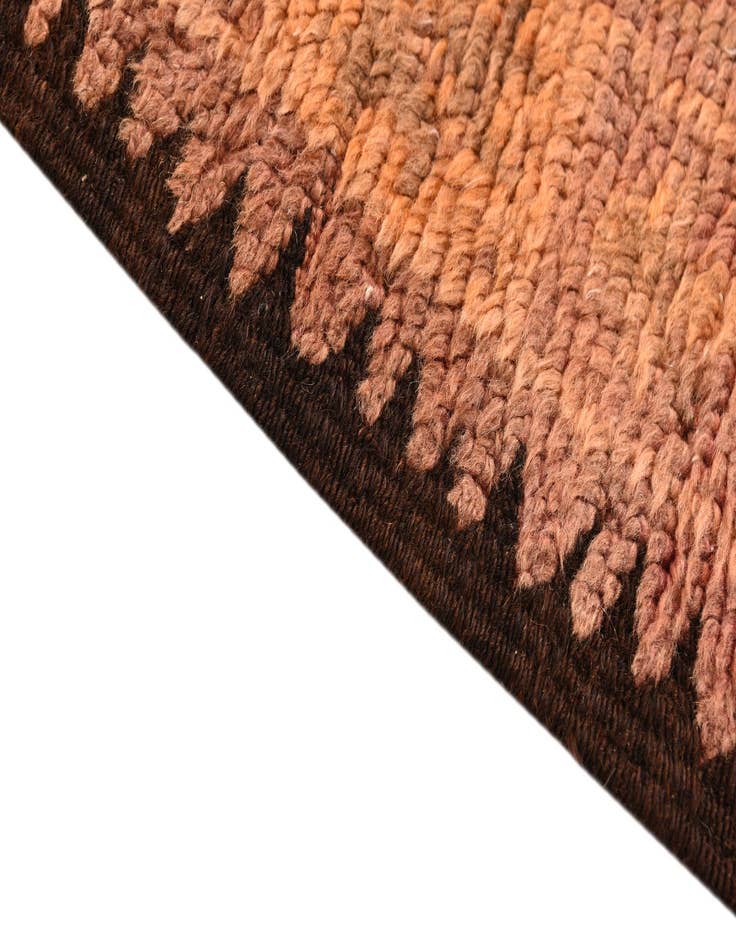 Detail image of 6' 8 x 13' 8  Hand Knotted Moroccan Wool Runner Rug