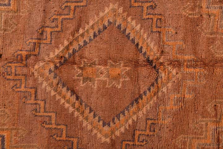 6' 8 x 13' 8 Hand Knotted Moroccan Wool Runner Rug