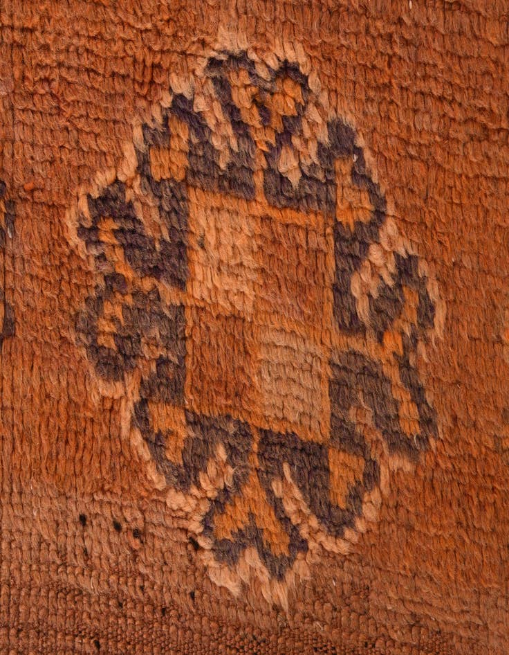 Detail image of 6' 8 x 13' 8  Hand Knotted Moroccan Wool Runner Rug