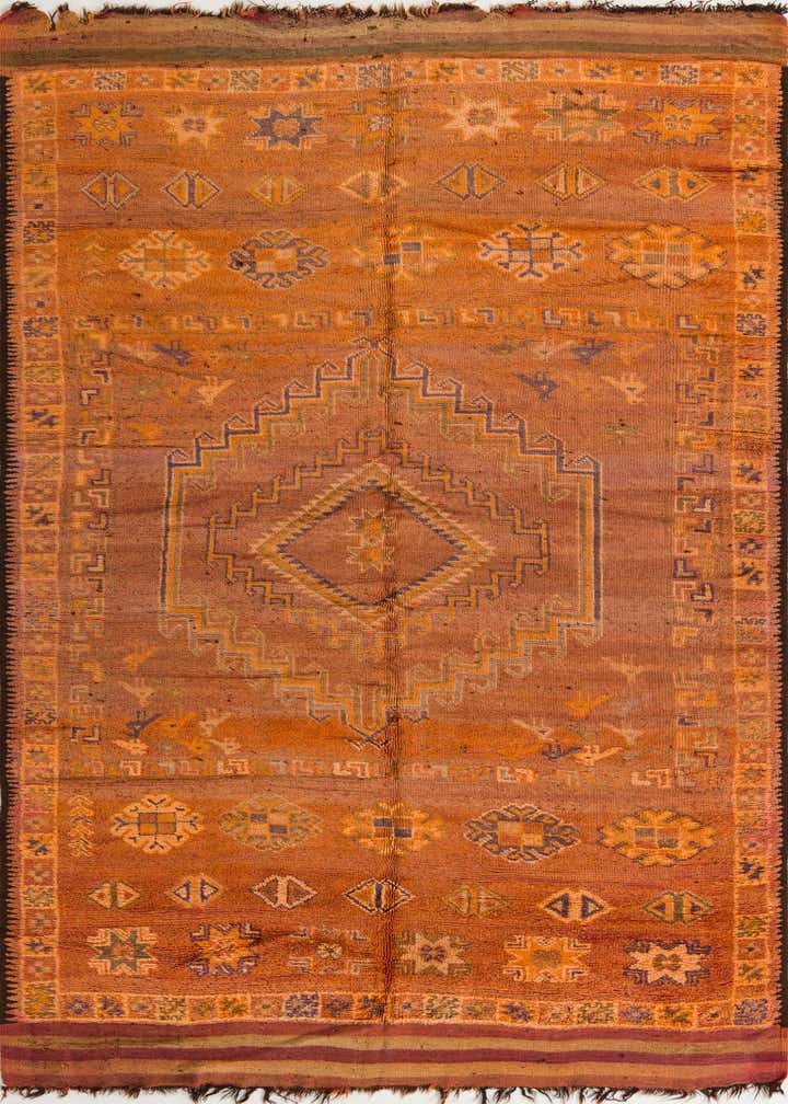 6' 8 x 13' 8 Hand Knotted Moroccan Wool Runner Rug