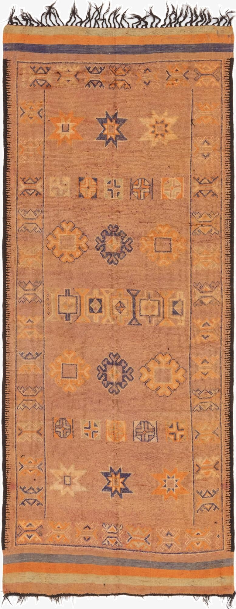 6' 3 x 15' 5  Hand Knotted Moroccan Wool Runner Rug