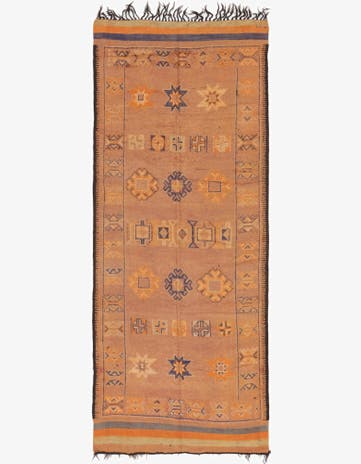 6' 3 x 15' 5 Hand Knotted Moroccan Wool Runner Rug