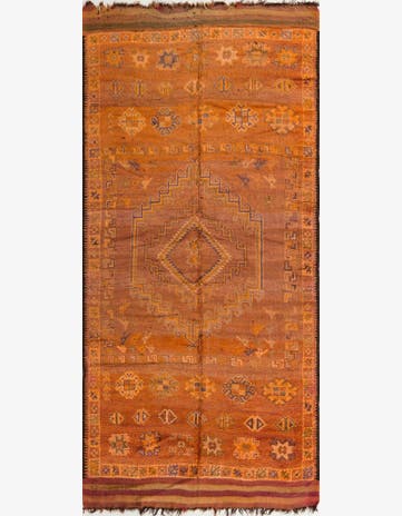 6' 8 x 13' 8 Hand Knotted Moroccan Wool Runner Rug