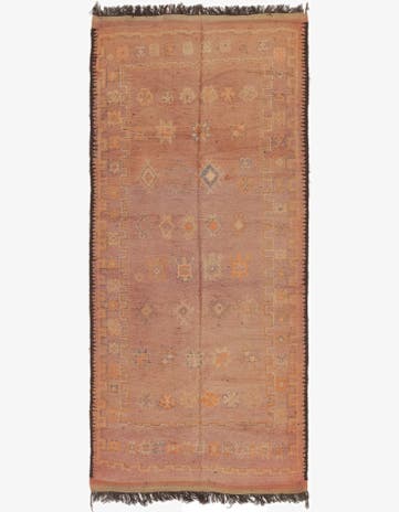 6' 2 x 13' 5 Hand Knotted Moroccan Wool Runner Rug