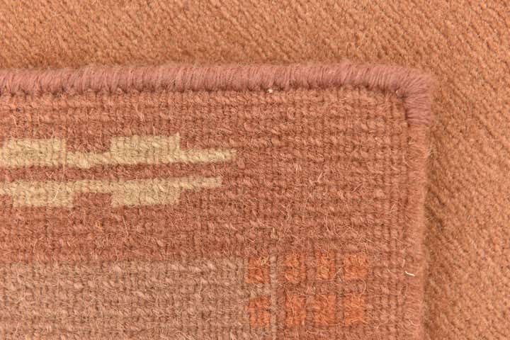 2' 4 x 4' 7 Hand Knotted Nepal Wool Runner Rug