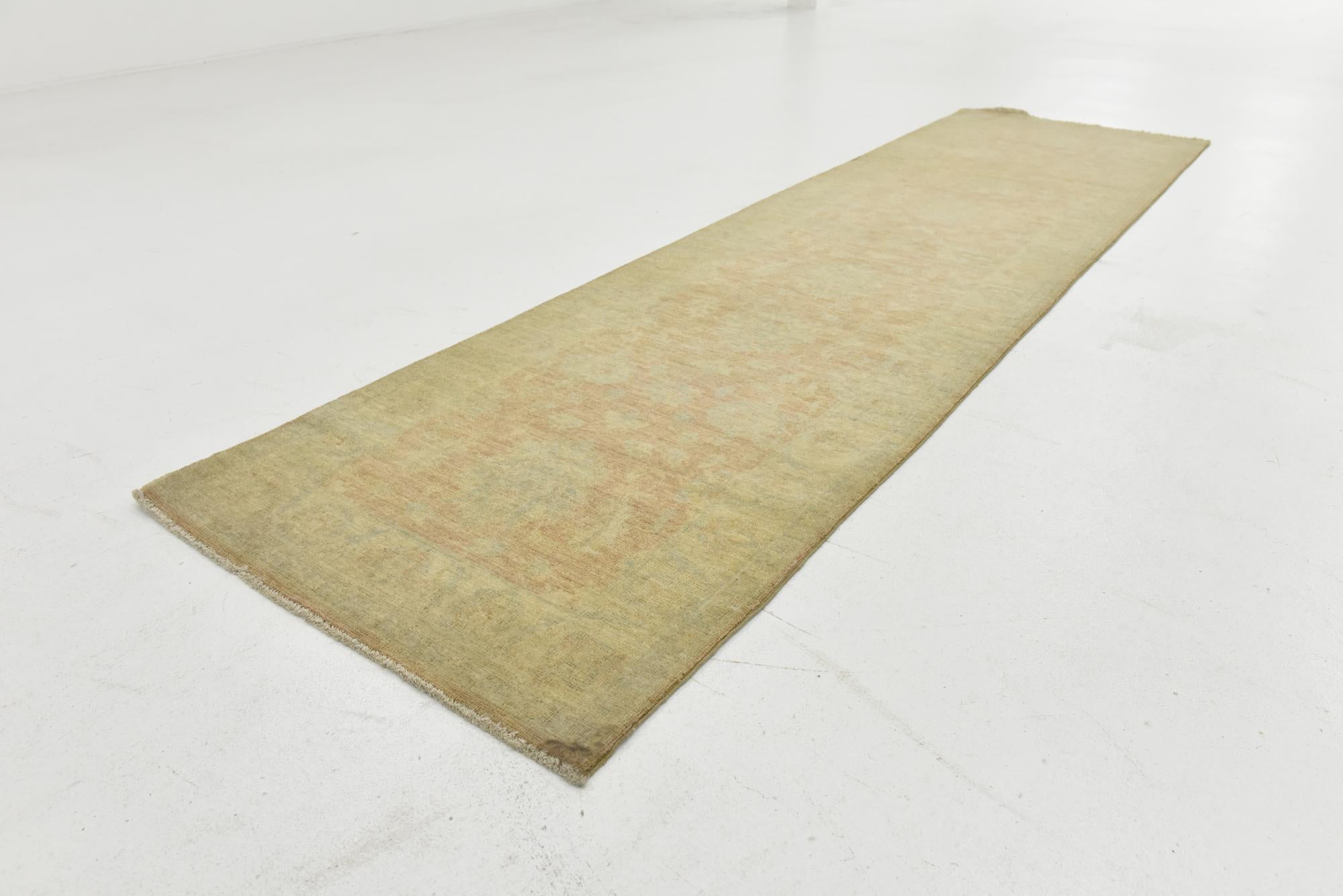 80cm x 300cm anudado a mano Peshawar Ziegler Alfombra Pasillera