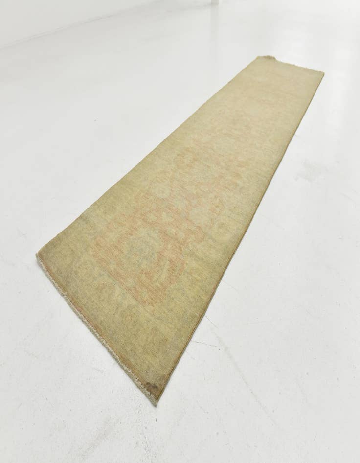 Detail image of 2' 7 x 9' 11  Hand Knotted Peshawar Ziegler Runner Rug