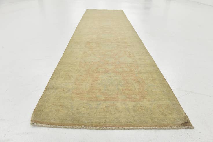 Detail image of 2' 7 x 9' 11 Hand Knotted Peshawar Ziegler Runner Rug