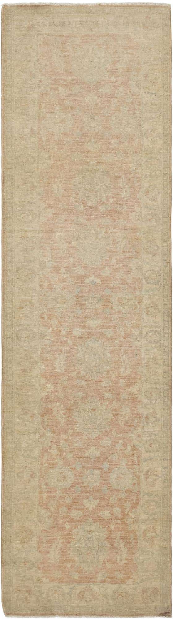 2' 7 x 9' 11 Hand Knotted Peshawar Ziegler Runner Rug
