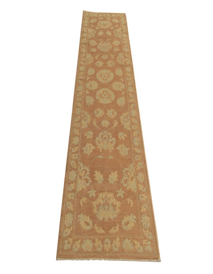 Detail image of 2' 8 x 10' 1  Hand Knotted Peshawar Ziegler Runner Rug