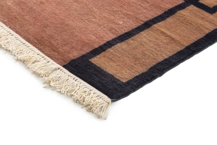 Detail image of 3' 4 x 5' 10 Hand Knotted Tibet Oriental Wool Runner Rug