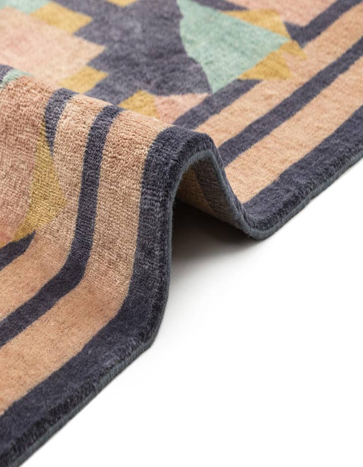 Detail image of 3' 4 x 5' 10  Hand Knotted Tibet Oriental Wool Runner Rug