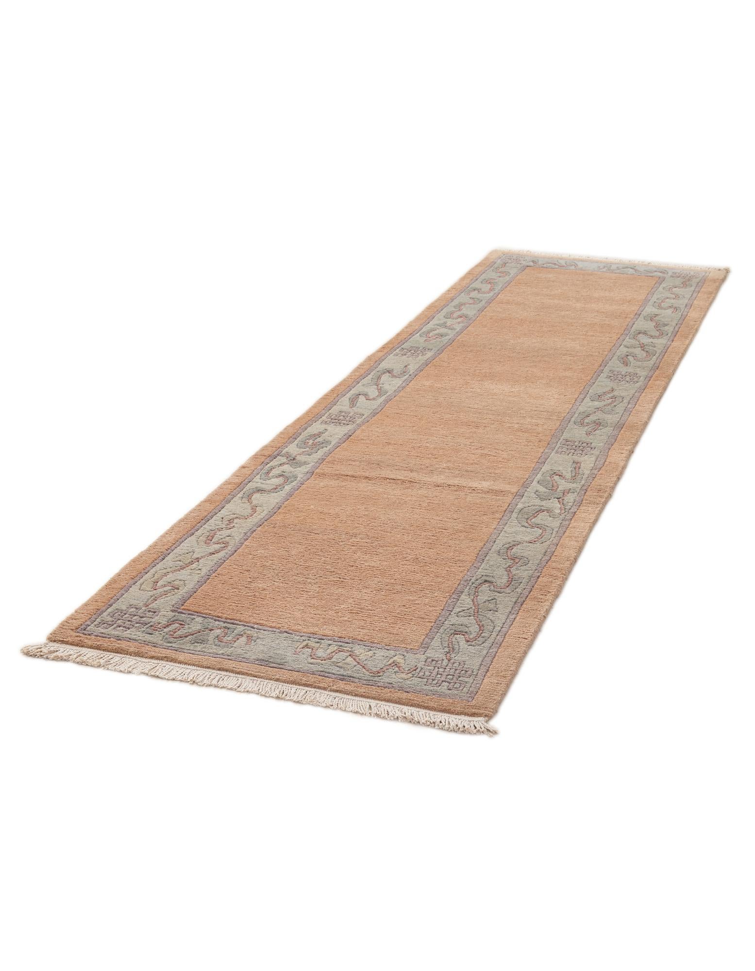 80cm x 295cm anudado a mano Tibet Alfombra Lana Pasillera