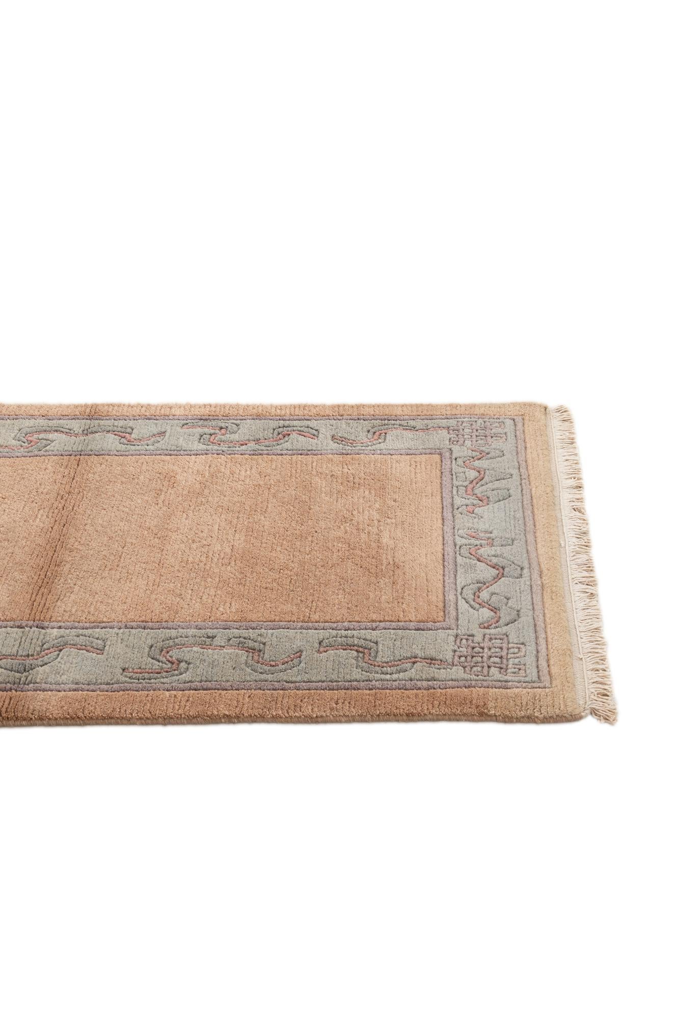 80cm x 295cm anudado a mano Tibet Alfombra Lana Pasillera