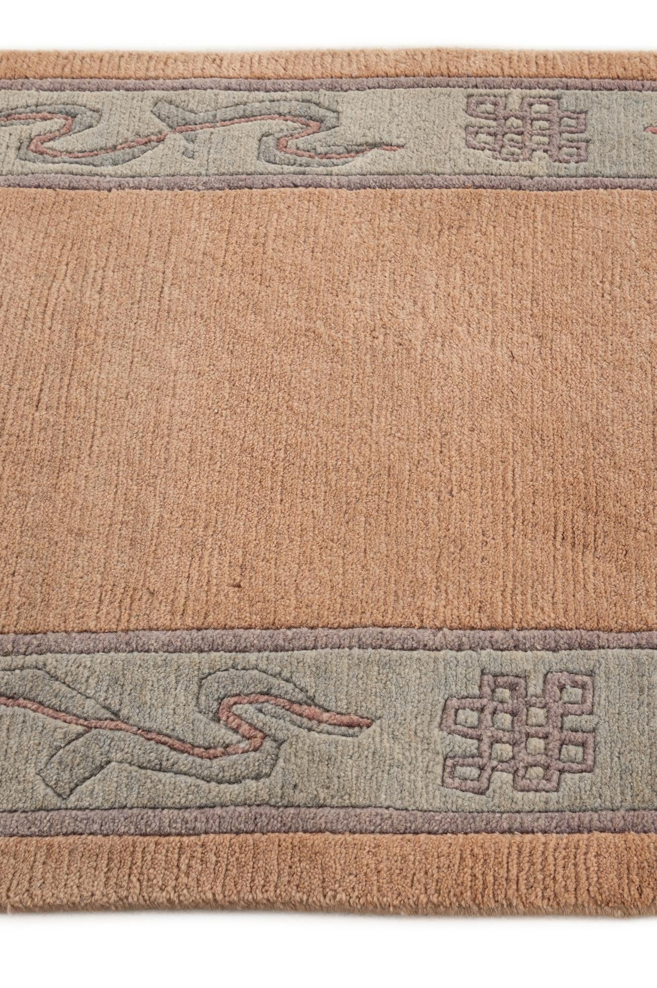80cm x 295cm anudado a mano Tibet Alfombra Lana Pasillera
