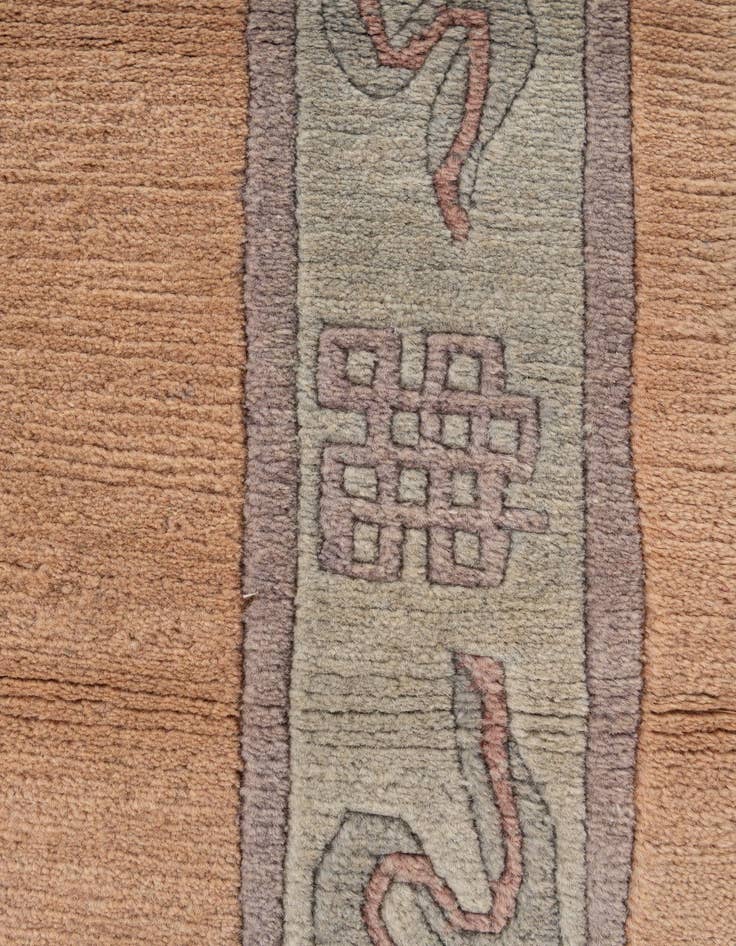 Detail image of 2' 7 x 9' 9  Hand Knotted Tibet Wool Runner Rug