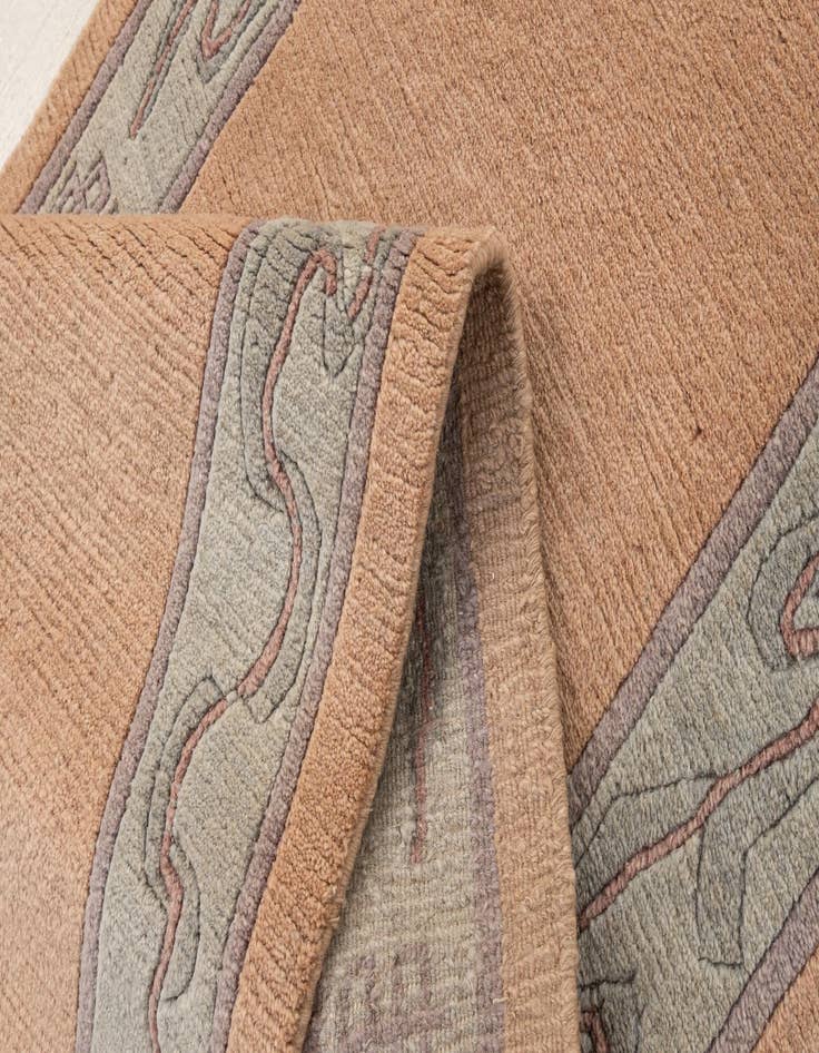 Detail image of 2' 7 x 9' 9  Hand Knotted Tibet Wool Runner Rug