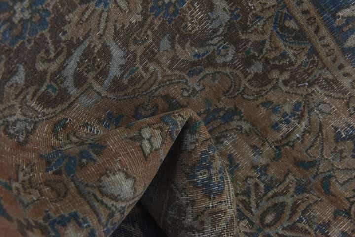 4' 5 x 7' 8 Hand Knotted Ultra Vintage Persian Wool Runner Rug