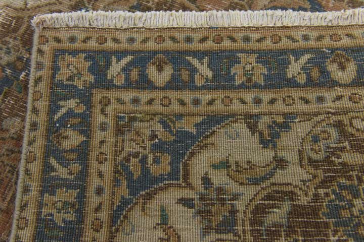 4' 5 x 7' 8 Hand Knotted Ultra Vintage Persian Wool Runner Rug