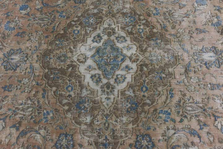4' 5 x 7' 8 Hand Knotted Ultra Vintage Persian Wool Runner Rug