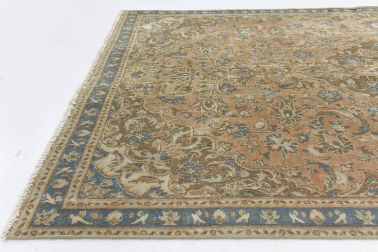 Detail image of 4' 5 x 7' 8 Hand Knotted Ultra Vintage Persian Wool Runner Rug