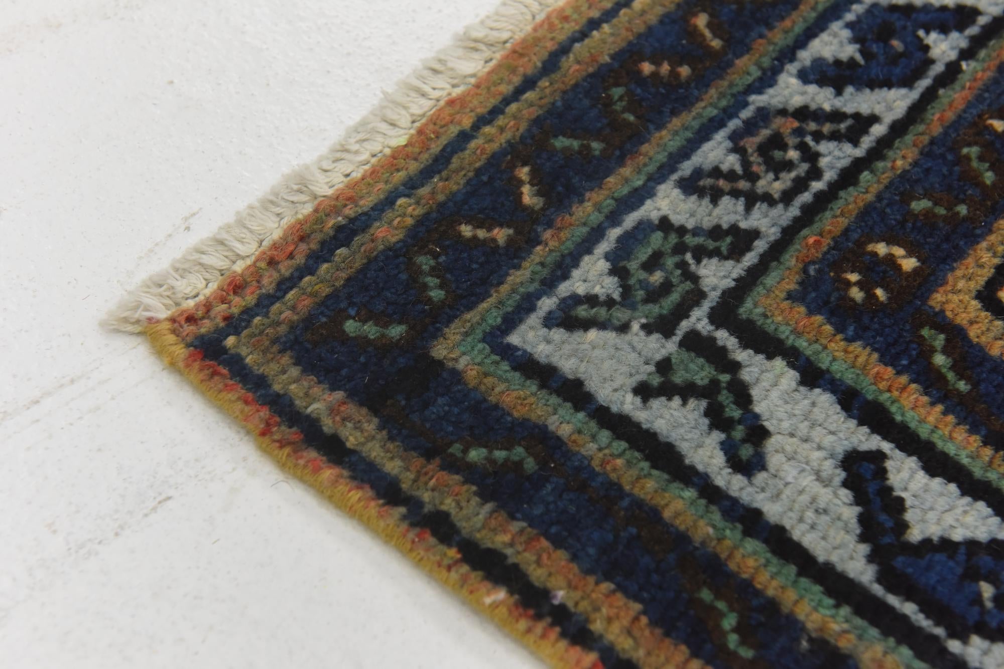 3' 6 x 9' 9 Hand Knotted Ultra Vintage Persian Wool Runner Rug