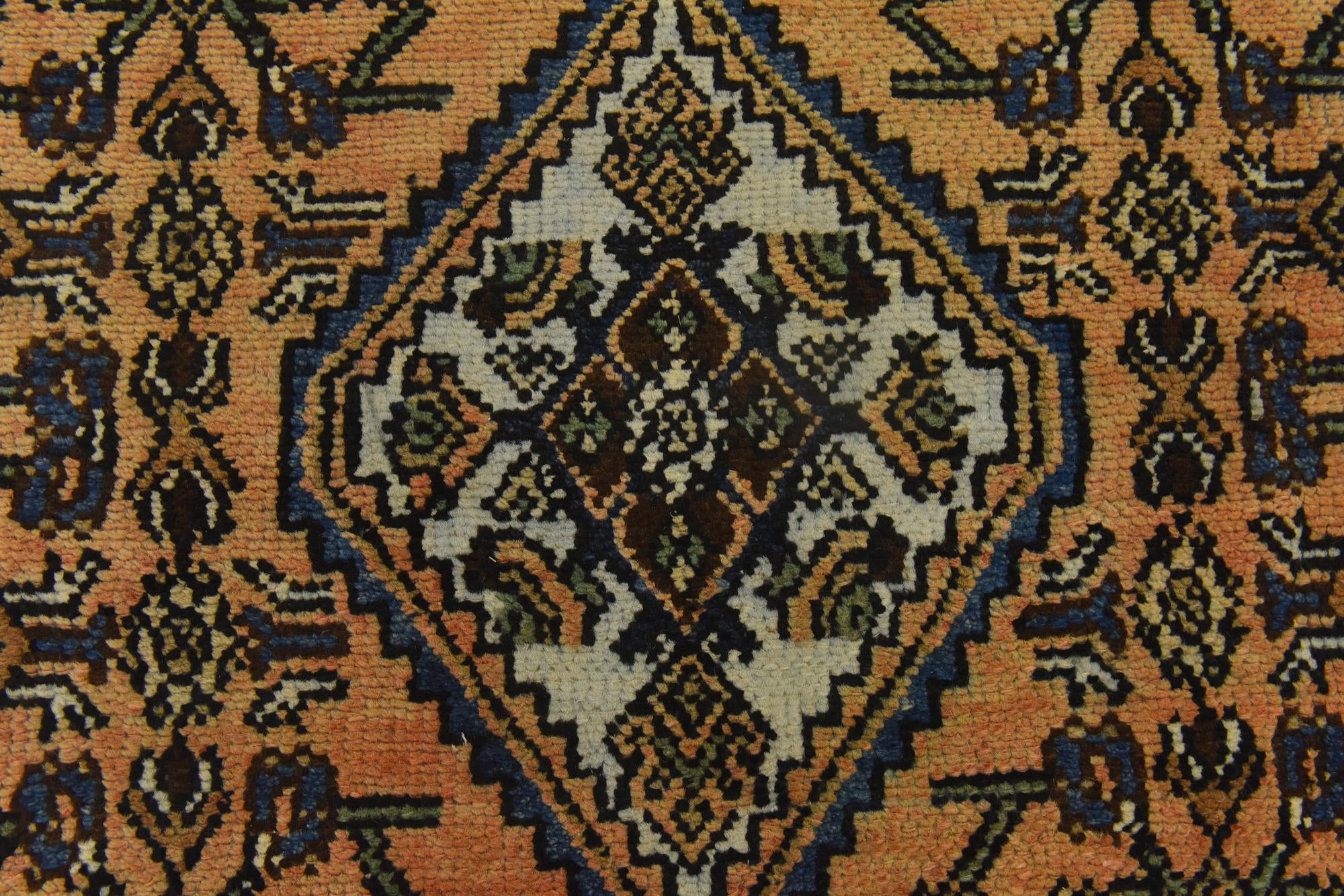 3' 6 x 9' 9 Hand Knotted Ultra Vintage Persian Wool Runner Rug