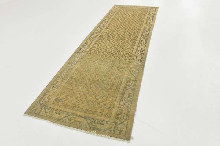 3' 2 x 10' 1 Hand Knotted Ultra Vintage Persian Wool Runner Rug
