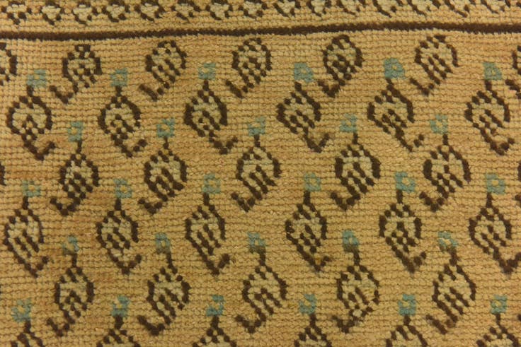 Detail image of 3' 2 x 10' 1 Hand Knotted Ultra Vintage Persian Wool Runner Rug