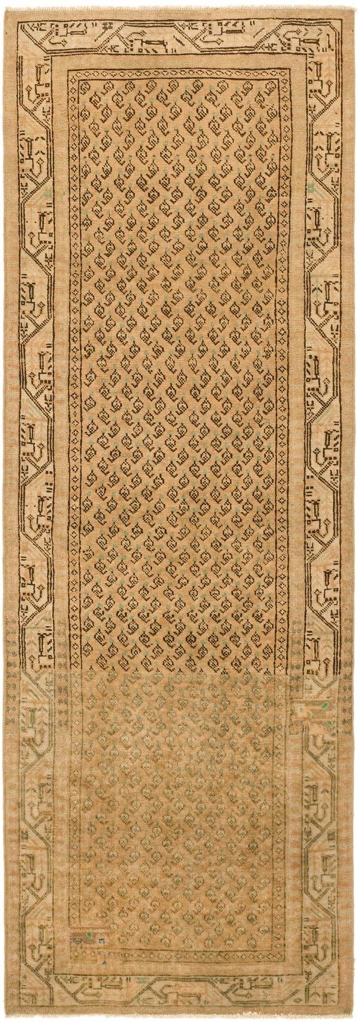 3' 2 x 10' 1 Hand Knotted Ultra Vintage Persian Wool Runner Rug