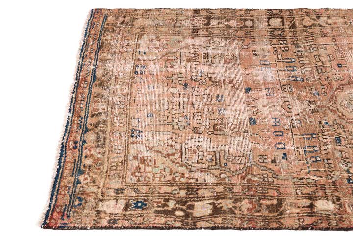 3' 3 x 7' 2 Hand Knotted Ultra Vintage Persian Wool Runner Rug