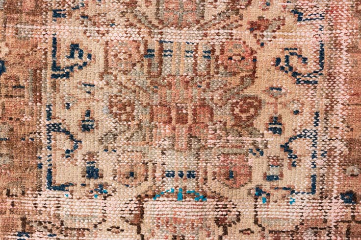 Detail image of 3' 3 x 7' 2 Hand Knotted Ultra Vintage Persian Wool Runner Rug