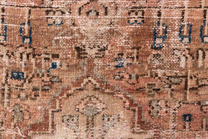 3' 3 x 7' 2 Hand Knotted Ultra Vintage Persian Wool Runner Rug