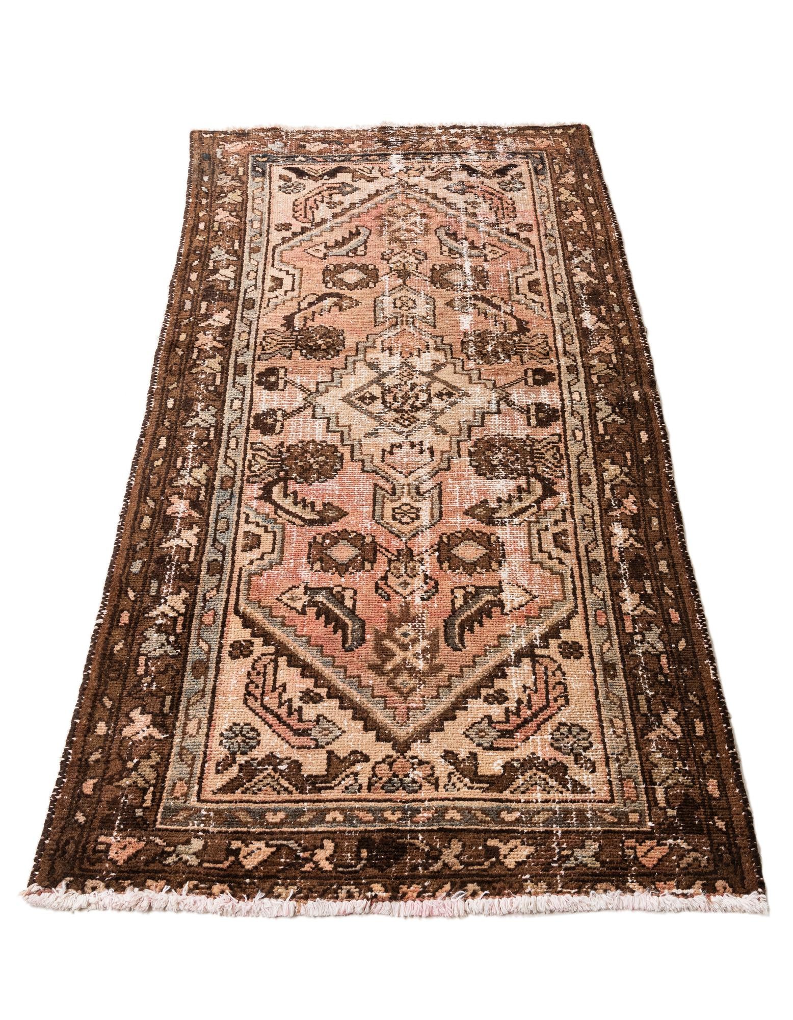 95cm x 200cm anudado a mano Ultra Vintage Alfombra Persa Lana Pasillera