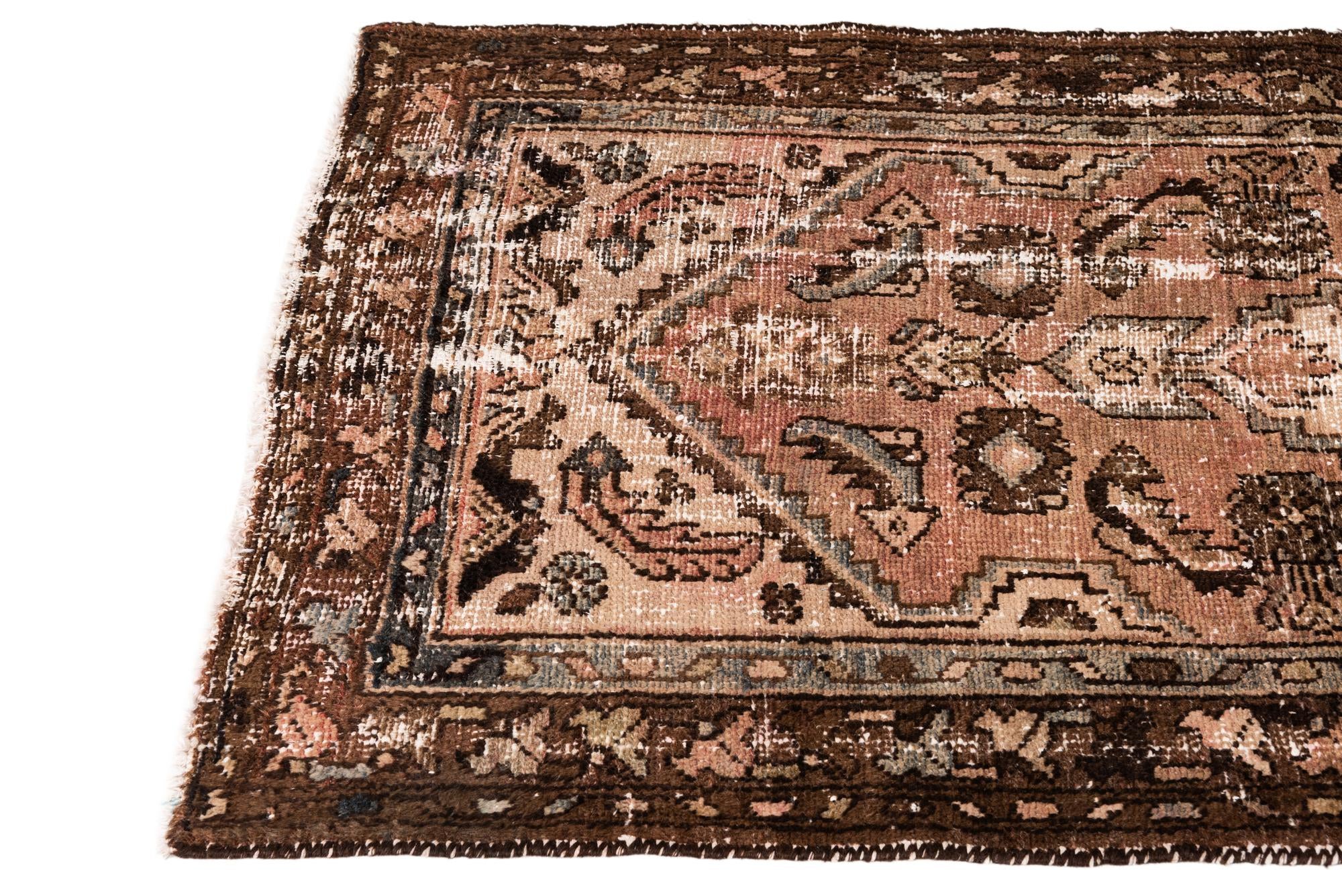 95cm x 200cm anudado a mano Ultra Vintage Alfombra Persa Lana Pasillera