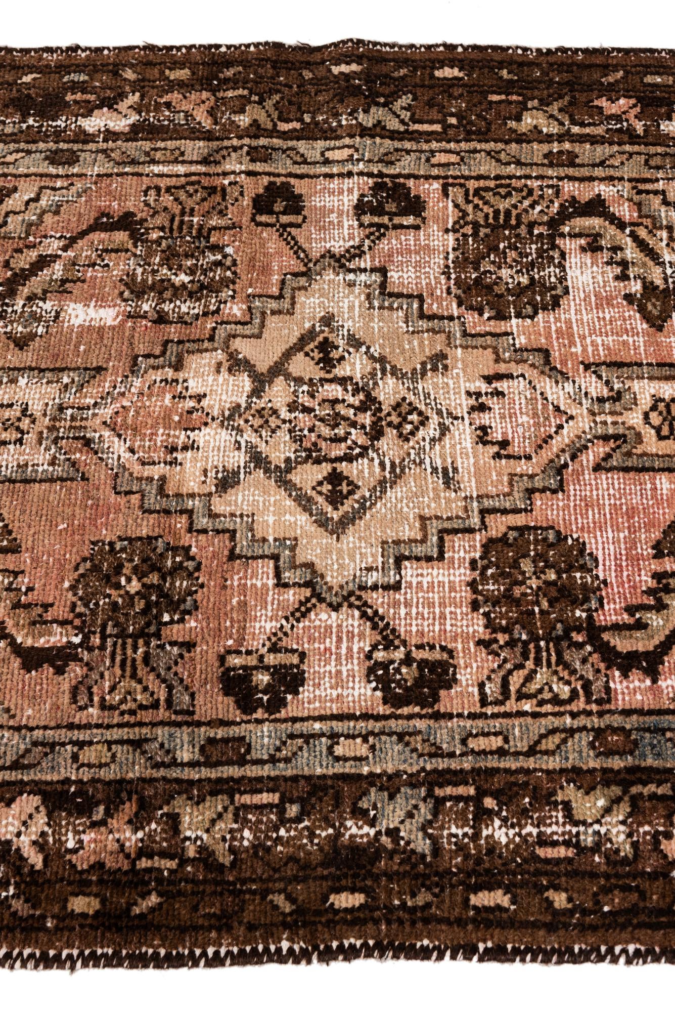 95cm x 200cm anudado a mano Ultra Vintage Alfombra Persa Lana Pasillera