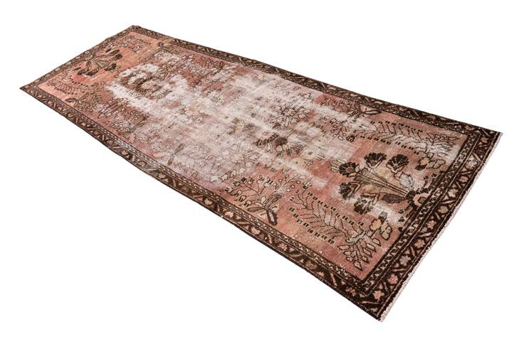 Detail image of 3' 4 x 9' 2 Hand Knotted Ultra Vintage Persian Wool Runner Rug