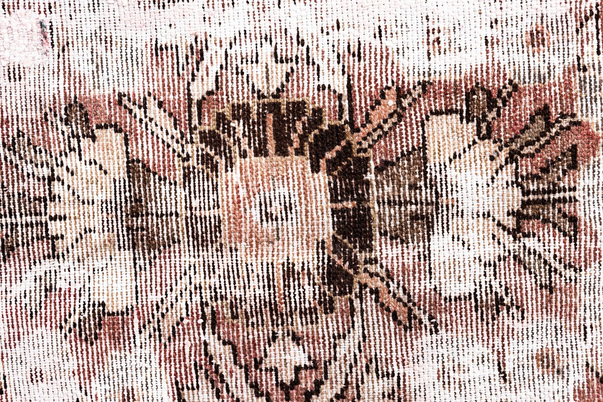 3' 4 x 9' 2 Hand Knotted Ultra Vintage Persian Wool Runner Rug