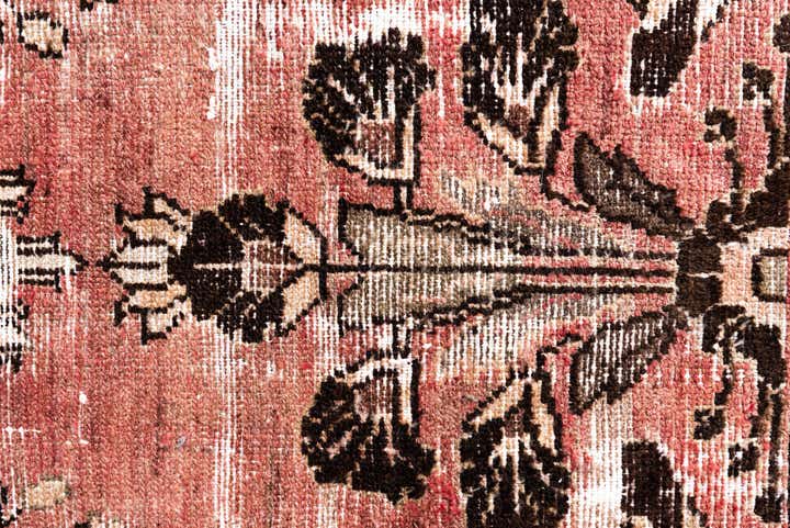 3' 4 x 9' 2 Hand Knotted Ultra Vintage Persian Wool Runner Rug