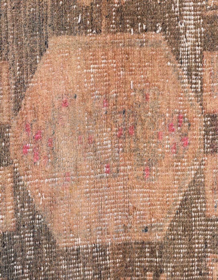 Detail image of 3' x 8' 8  Hand Knotted Ultra Vintage Persian Wool Runner Rug